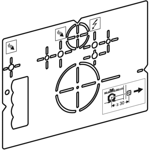Geberit Vertriebs - Bohrschablone für Wand-WC und AquaClean