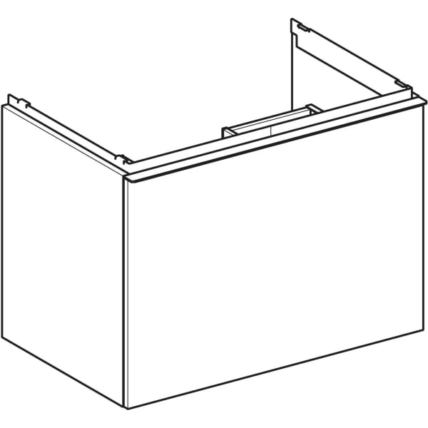Geberit Vertriebs - Acanto US für WT B:75cm, 1 Schubl. 1 i.Schubl., lava matt