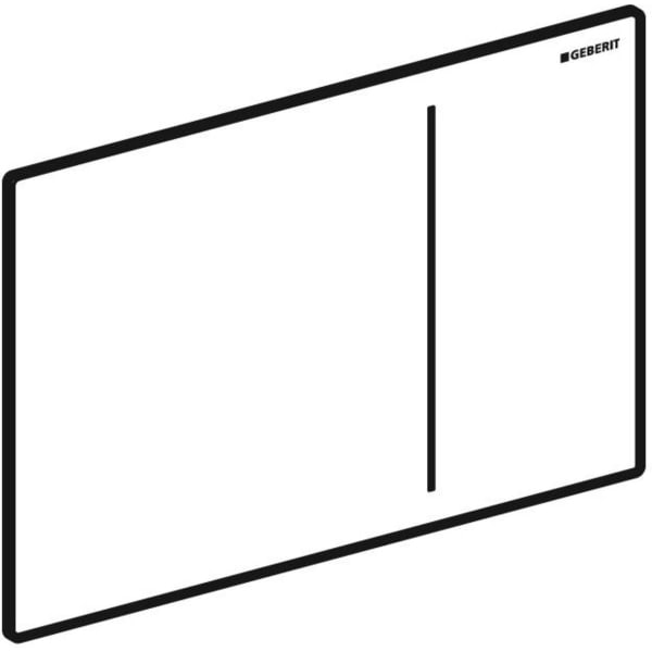 Geberit Vertriebs - BetPl. SIGMA70, für 2-Mengen-Sp. Glas weiß, Ersatzteil