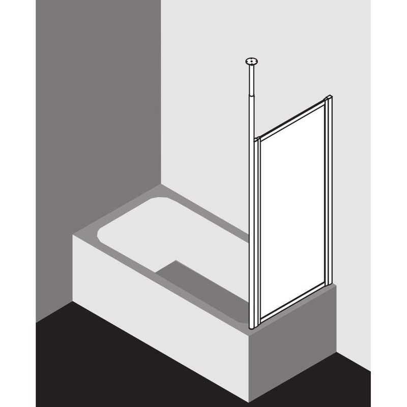 Kermi Duschdesign - Seitenwand VARIO 2000 TWD 07014 BV 614-646/1400 SIMG Ker. Perl