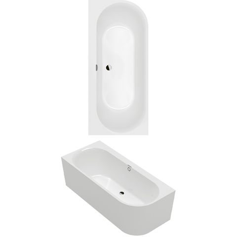 VILLEROY & BOCH - Vorwand-BW Oberon 2.1 1800x800x620mm Vorwand-BW linke Ausführung Weiß Alpin
