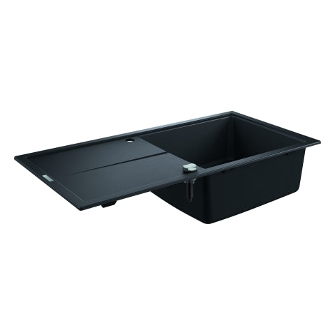 Grohe - Kompositspüle K400 31641 1 Becken 1000x500mm mit ATF re/li granit schwarz