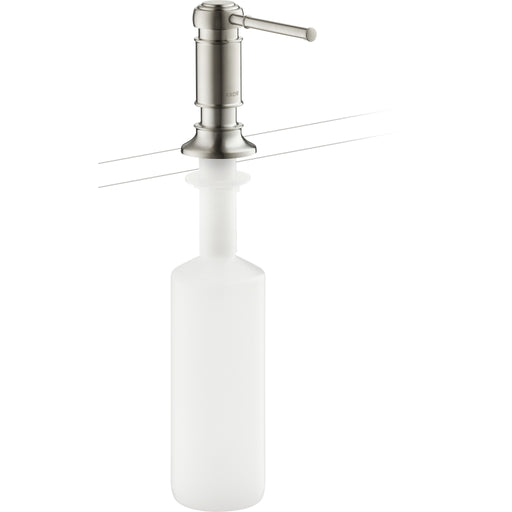 Hansgrohe - Spülmittelspender AXOR Montreux edelstahl-optik