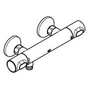Grohe - THM-Brausebatterie Grohtherm 500 34793 Wandmontage matte black