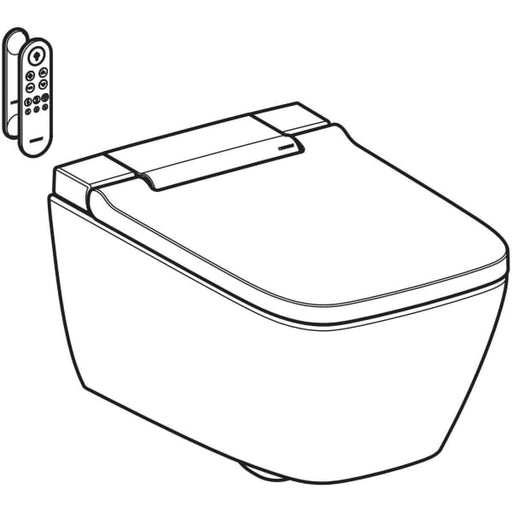 Geberit Vertriebs - AquaClean Sela Square WC-Komplettanlage Wand-WC, glanzchrom