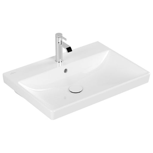 VILLEROY & BOCH - WT AVENTO 4158 650x470mm 3-L Arm mittl HL durchg Überl Eckig WeißAlpin C