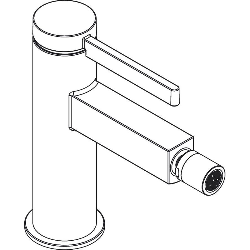 Hansgrohe - Bidetmischer FINORIS mit Push-Open Ablaufgarnitur chrom