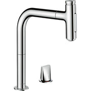 Hansgrohe - 2-Loch SPTM 200 METRIS Select M71 Ausziehbrause 2jet chrom