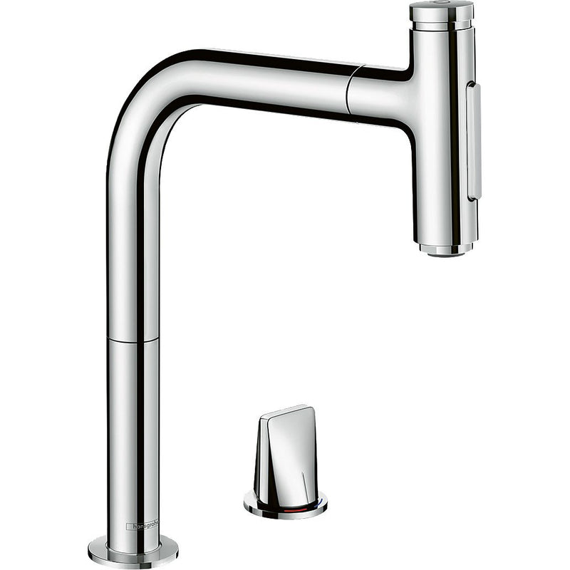 Hansgrohe - 2-Loch SPTM 200 METRIS Select M71 Ausziehbrause 2jet chrom
