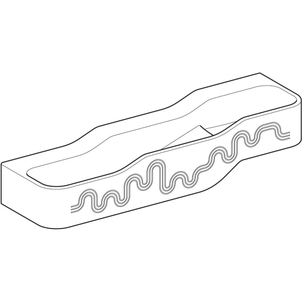 Geberit Vertriebs - Bambini Spiel/Waschlandschaft B:140cm 3 Waschpl., tieferes B li, o. Hl., blau