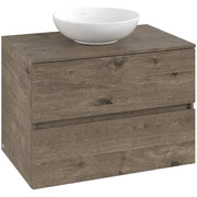 VILLEROY & BOCH - Konsolen-Unterschrank 800mm f AWT 2 Ausz 1 Auss oLB C516H0 PJ Oak Nebraska