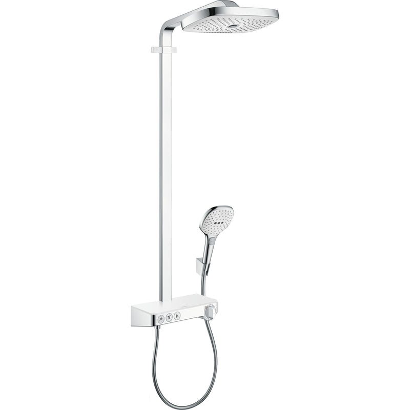 Hansgrohe - Showerpipe RAINDANCE Select E Air 3jet Kopfbrause 300mm 271274 weiß chrom