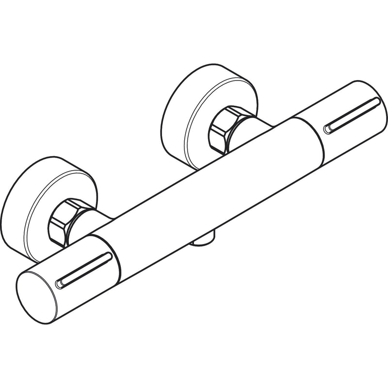 Hansgrohe - Thermostat Ecostat Element Brausenmischer Aufputz DN15 mattschwarz