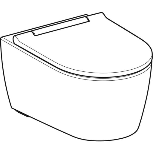 Geberit - ONE Set Wand-WC mit WC-Sitz weiß/glanzverchromt