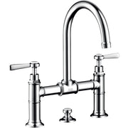 Hansgrohe - Zweigriff Waschtischarmatur 220 AXOR Montreux Brücke Hebelgriff chrom