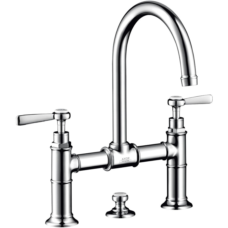 Hansgrohe - Zweigriff Waschtischarmatur 220 AXOR Montreux Brücke Hebelgriff chrom