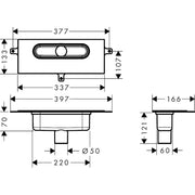 Hansgrohe - GK Duschrinnen AXOR uBox universal Ablaufgehäuse für vertikale Installation