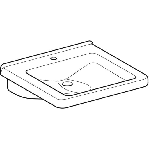 Geberit Vertriebs - WT RENOVA NR. 1 COMFORT, 550x525mm oÜL unterfahrb., KeraTect weiß(alpin)