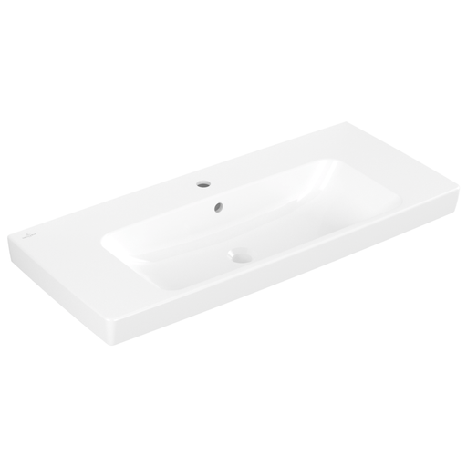 VILLEROY & BOCH - Waschbecken Architectura 1000x445mm re-eckig 1HL. m. ÜL. Weiß Alpin cplus