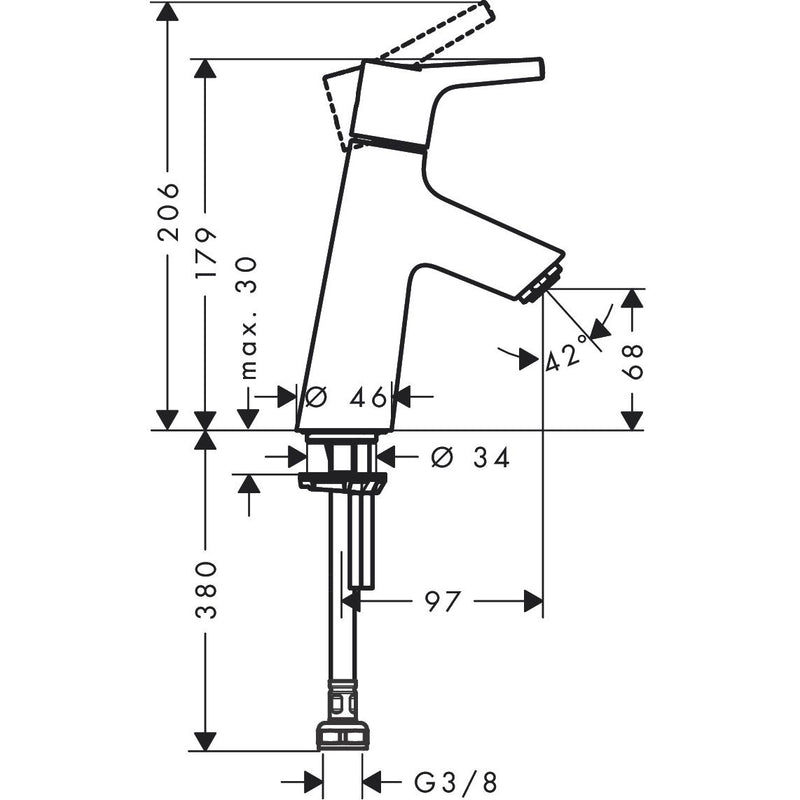Hansgrohe - Standventil 80 Talis S Kaltwasserventil, chrom