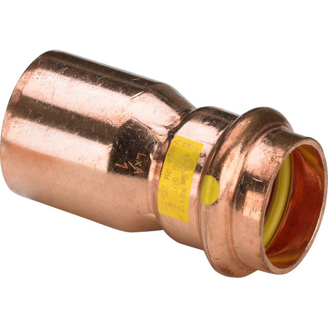 Viega - Reduzierstück PROFIPRESS G 2615.1 für Gas 15x12mm Kupfer
