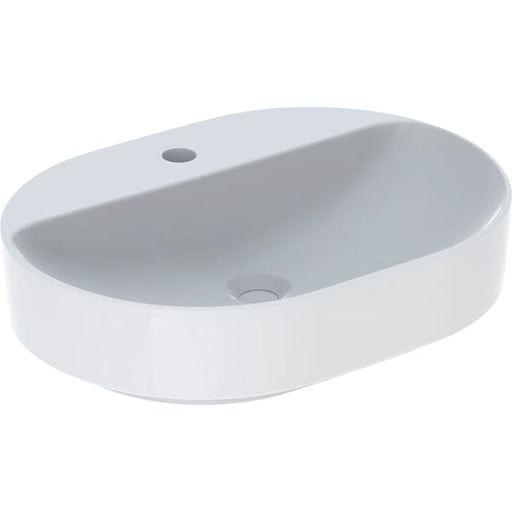 Geberit Vertriebs - Aufsatz-WT VARIFORM, elliptisch 600x450mm, m. Hl., o. Ül., weiß, Tect