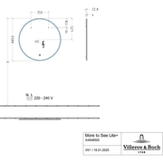 VILLEROY & BOCH - Spiegel More to See Lite+ A48485 850x850x23mm mit Beleuchtung