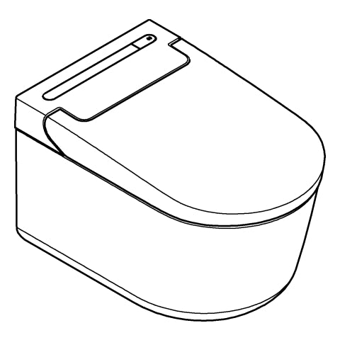 Grohe - Dusch-WC Sensia Pro 36508 Komplettanlage für UP-SPK alpinweiß