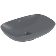 VILLEROY & BOCH - Aufsatzwaschbecken Loop&Friends 560x380mm re-eckig o. ÜL. Graphite cplus