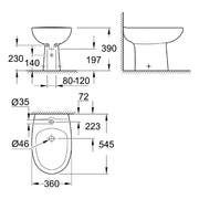 Grohe - Standbidet Bau Keramik 39432 alpinweiß