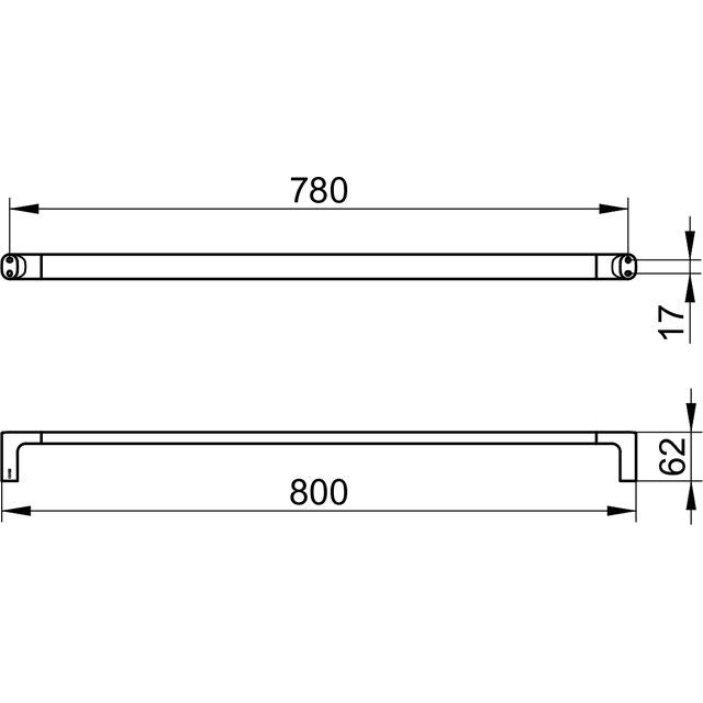 KEUCO - Badetuchhalter 800mm breit verchromt