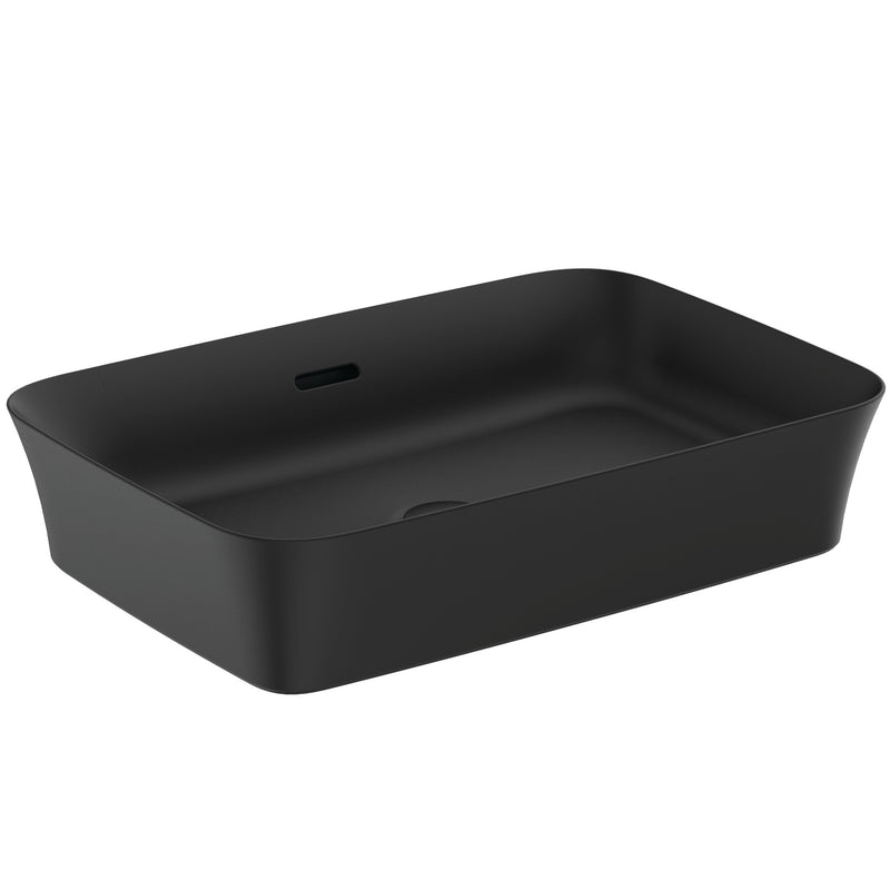 Ideal Standard - Schale IPALYSS, o.Hl., m.Ül., 550x380x120mm, Schwarz Matt