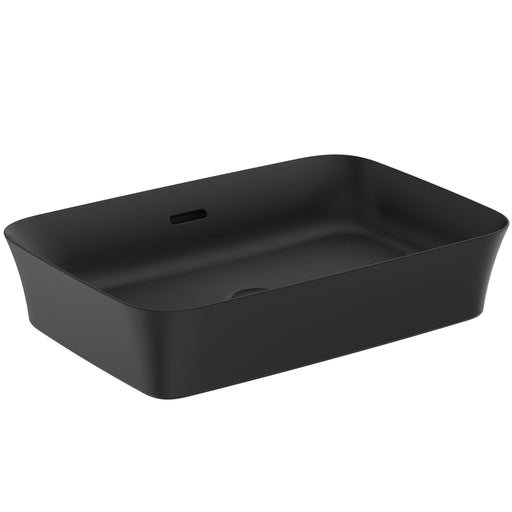 Ideal Standard - Schale IPALYSS, o.Hl., m.Ül., 550x380x120mm, Schwarz Matt