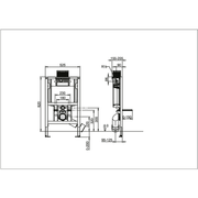 VILLEROY & BOCH - Vorwandelement für Trockenbau A18 Typ 92247500 Bauhöhe 820mm v. oben