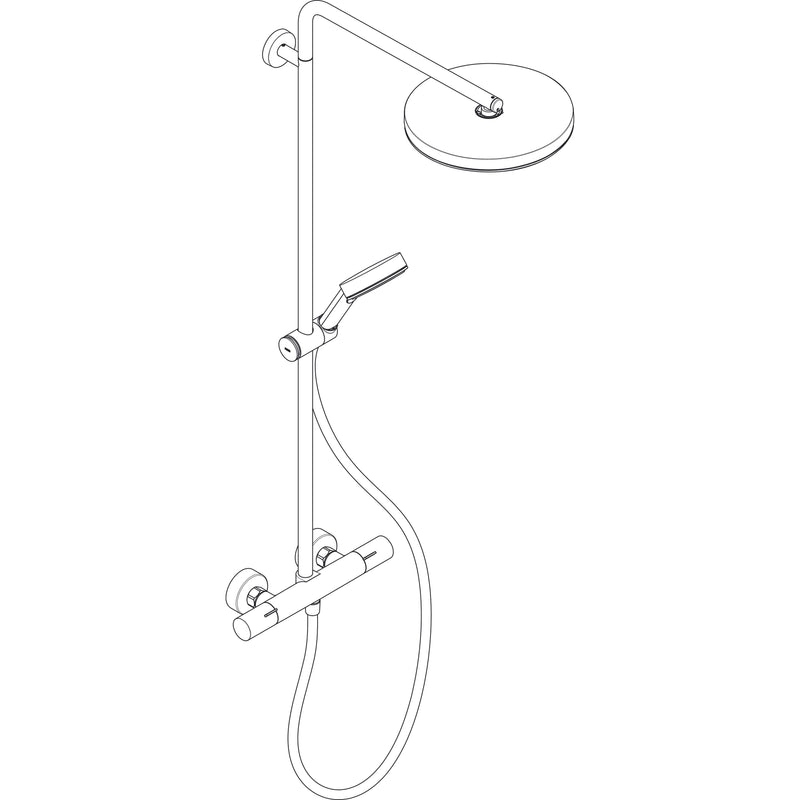 Hansgrohe - Showerpipe Pulsify S Puro 260 1jet Brausethermostat Aufputz HB 3jet MSW