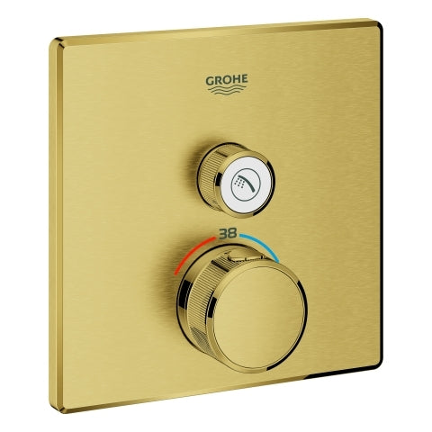 Grohe - Thermostat GROTHERM SmartControl 29123 eckig FMS 1 ASV cool sunrise geb