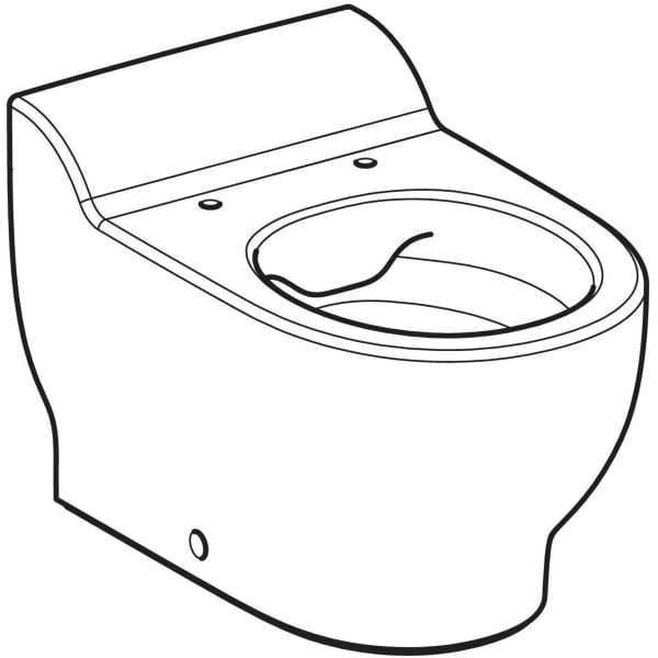 Geberit Vertriebs - Bambini SWC für Kinder, Tiefspüler Rimfree, H:30cm, weiß, KeraTect