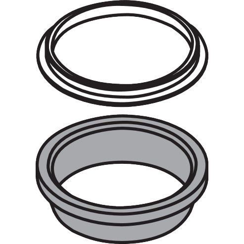 Hansgrohe - Keilring 32x39x10,5mm grau Santoprene