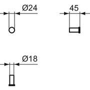 Ideal Standard - Handtuchhaken CONNECT N1380AA chrom