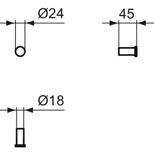 Ideal Standard - Handtuchhaken CONNECT N1380AA chrom