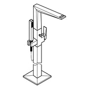 Grohe - EH-Wannenbatterie Allure Brilliant 24348 FMS Bodenmontage chrom