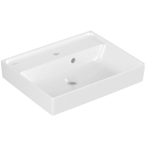 VILLEROY & BOCH - Handwaschbecken COLLARO 43345G 500x400mm Eckig mit Überlauf Weiß Alpin