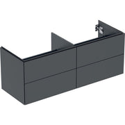 Geberit Vertriebs - ONE Unterschrank für WT/-Platte 4 Schubl., 133,2x50,4x47cm, schwarz matt