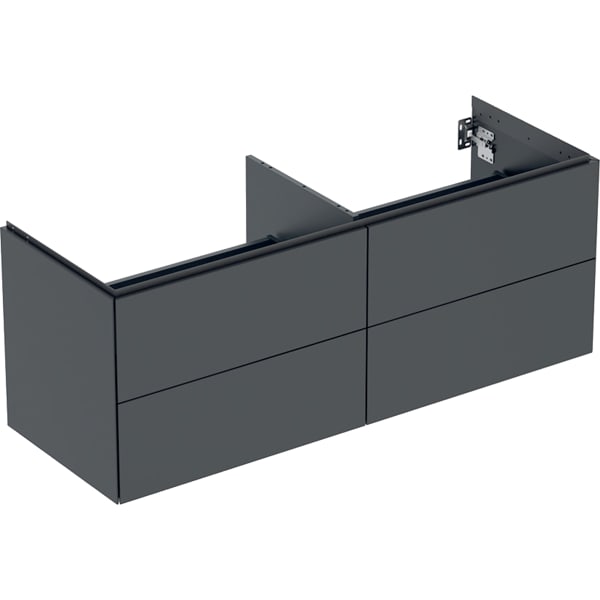 Geberit Vertriebs - ONE Unterschrank für WT/-Platte 4 Schubl., 133,2x50,4x47cm, schwarz matt