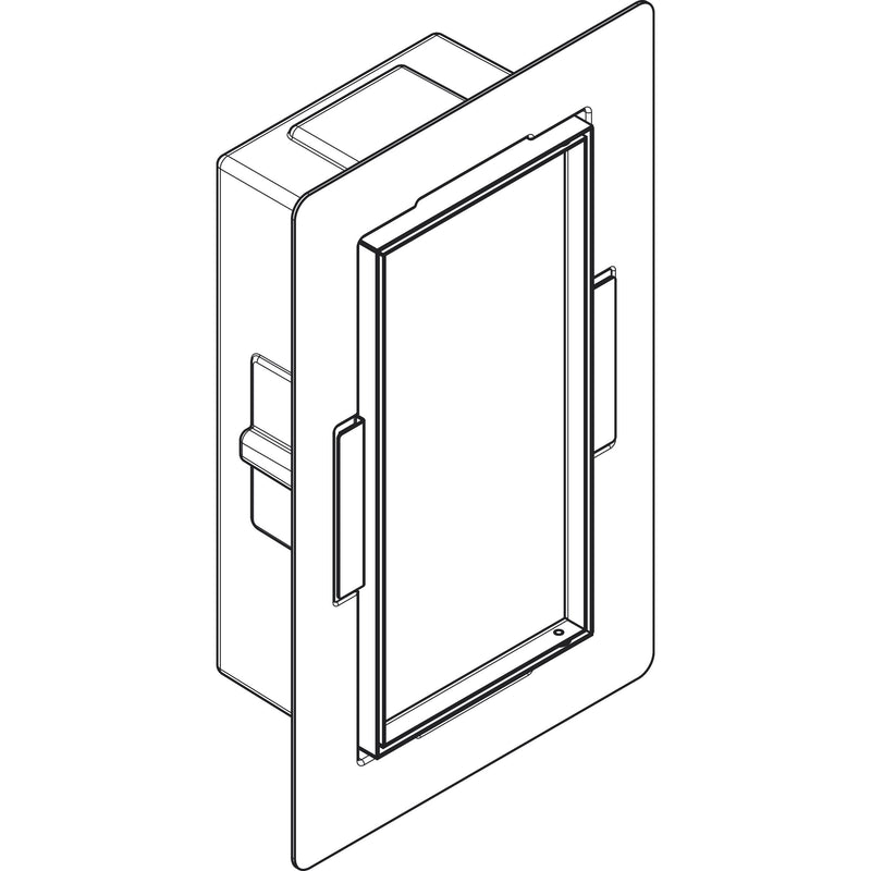 Hansgrohe - XtraStoris Rock Wandnische mit befliesb.Tür 300 x 150 x 100 mm BST