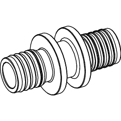 TECE SE - TECEflex Kupplung Dim. 16 x 16, Standard Messing