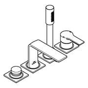 Grohe - 4-Loch-EH-Wannenbatter. Allure 19316_1 Oberbau chrom