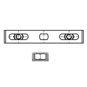 Walraven - Montageplatte DUPLO 674 verz, M 8 Stck. Verstellbreite 60-100mm Nr.6743001