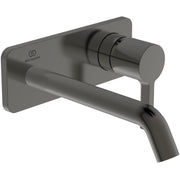 Ideal Standard - Wand-Waschtischarmatur JOY, BS2, eckige Rosette,Ausld.180mm,Magnetic grey