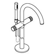 Grohe - Wannenbatterie Atrio Private C. 25229 BM Knopfbetätigung hard graph. gb